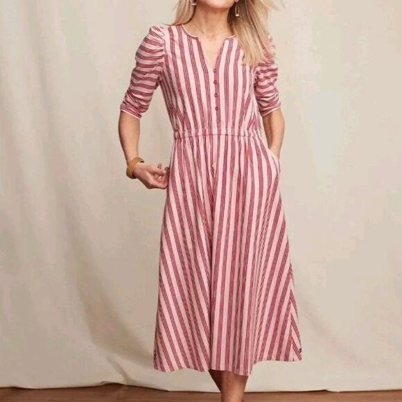 Matilda Jane Red&Pink Stripe McIntosh Midi Dress Sz.XXL NWT - Picture 2 of 16